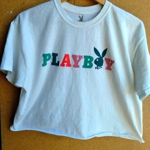 Playboy Logo Crop top t-shirt